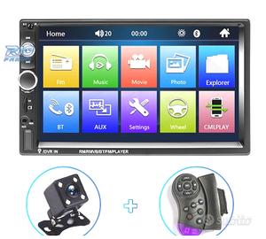 RADIO 2DIN 7" TOUCHSCREEN BLUETOOTH USB SD RETROM