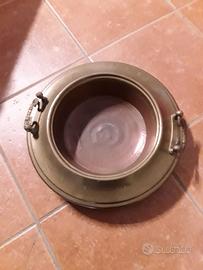 Braciere d'epoca in rame e ottone