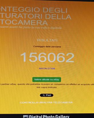 Nikon D 7100 solo corpo  per YouTube  video e foto