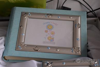 Album fotografico e cornice bambini in argento