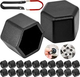 Set 24 tappi copribulloni ruota in silicone 17 mm