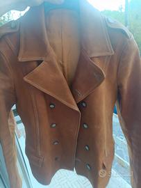 CHIODO VERA PELLE MARRONE