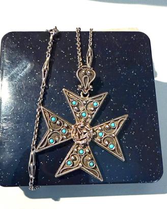 Collana Vintage Croce di Malta