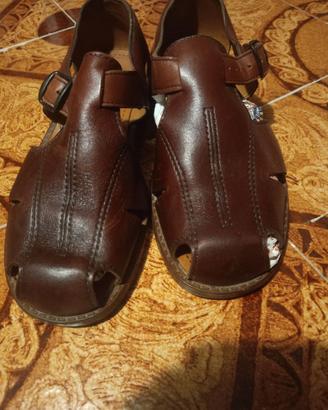 Sandali uomo canguro numero 40 in pelle