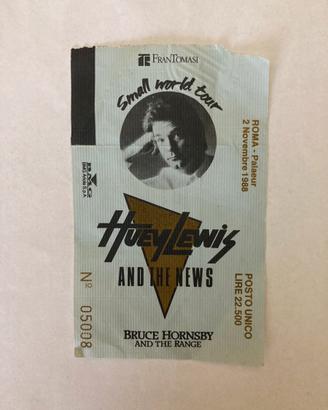 Biglietto concerto Huey Lewis and The News 1988