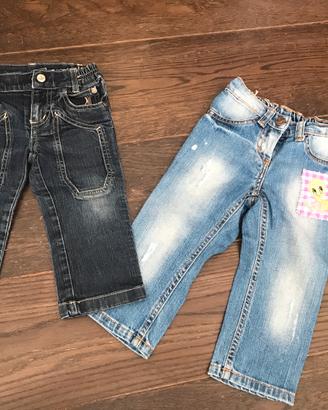 Jeans bambina Jeckerson e Monnalisa Bebè
