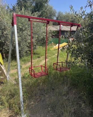 Altalena bambini da giardino in ferro