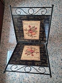 Portariviste metallo shabby chic