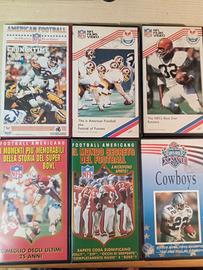 VHS  ORIGINALI NFL FOOTBAL AMERICANO  ANNI 80