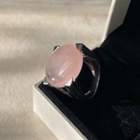 Anello con quarzo rosa