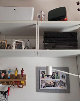 scaffali in metallo bianchi da parete ikea