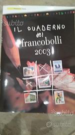 QUADERNO DEI FRANCOBOLLI ANNO 2003 Repubblica