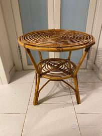 Tavolino vimini anni  '50