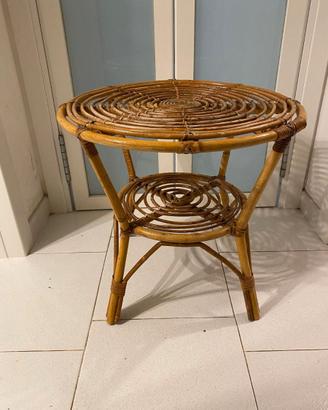 Tavolino vimini anni  '50