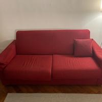 Divano Letto Rosso