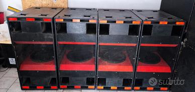 4 Subwoofer 2X18 progetto eighteensound