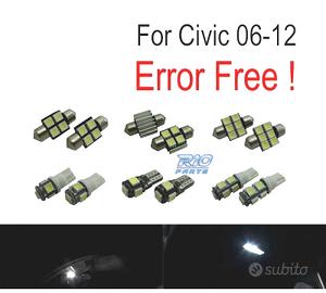 KIT 8 LAMPADE LED INTERNE PER HONDA CIVIC 06-12