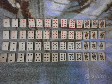 Antico mazzo di 52 CARTE da.Gioco PIEMONTESI