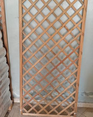 GRIGLIATO STECCATO FIORIERE LEGNO
