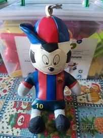 Football club Barcellona charm portachiavi pelle