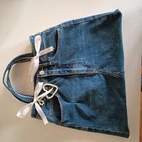 Borsa jeans fatta a mano