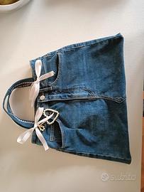 Borsa jeans fatta a mano
