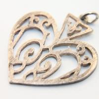 Stupendo ciondolo cuore celtico argento