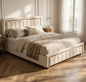 Letto matrimoniale in velluto