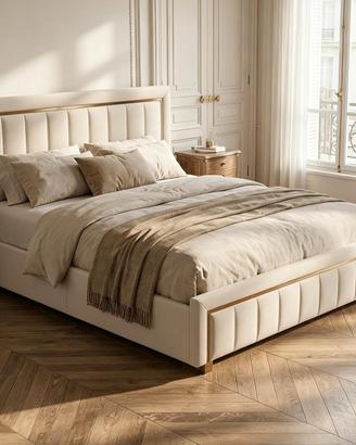 Letto matrimoniale in velluto