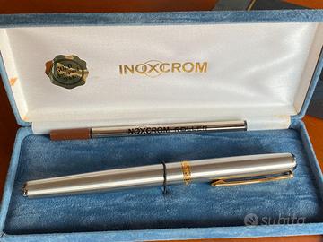 Penna vintage nuova oro placcato 23'6 Kts Inoxcrom