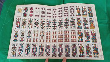 Foglio carte da gioco Napoletane