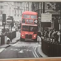 Quadro London bus misure 140x100