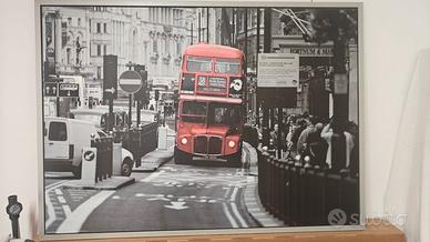 Quadro London bus misure 140x100