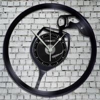 Orologio da Parete su Disco in Vinile da 33 Giri