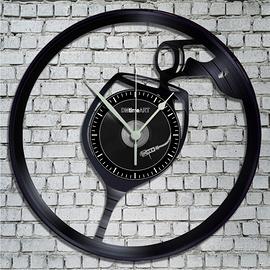 Orologio da Parete su Disco in Vinile da 33 Giri