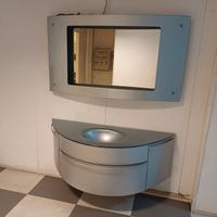 Consolle bagno moderna con specchio
