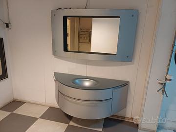 Consolle bagno moderna con specchio