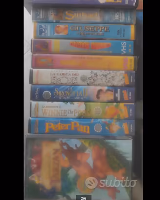 cartoni e film azione in VHS originali 