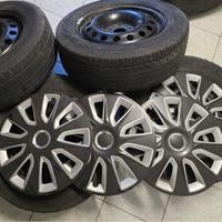 4 Cerchi Ferro 16" + Coprimozzi Citroen Jumpy