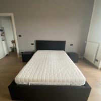 Letto contenitore + comodini + topper