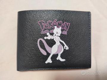 Portafoglio corto da uomo, Pokemon, nylon mewtwo
