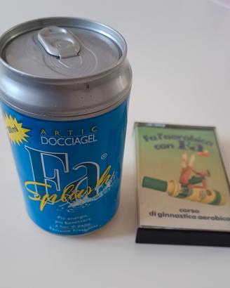 Bagnoschiuma Fa: contenitore+musicassetta anni '80
