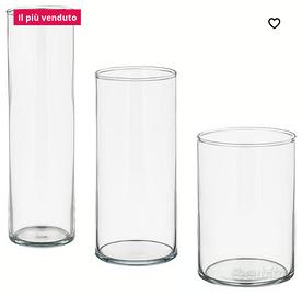 Vasi vetro matrimonio, candele galleggianti