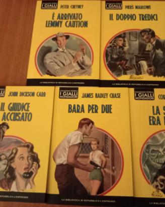 COLLEZIONE STORICA I GIALLI MONDADORI 5 LIBRI