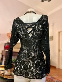 Top/Abito La Perla  in pizzo nero