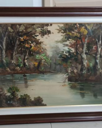 quadro dipinto d autore A. Russo originale