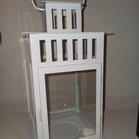 Lanterna portacandele bianca