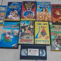 LOTTO 10 VHS VIDEOCASSETTE ITA ORIGINALI DISNEY