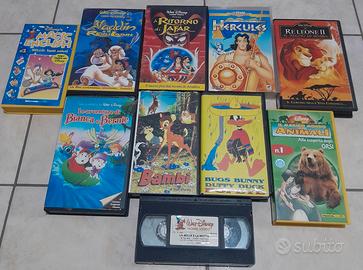 LOTTO 10 VHS VIDEOCASSETTE ITA ORIGINALI DISNEY