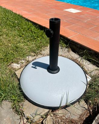 Base in cemento/metallo per ombrellone